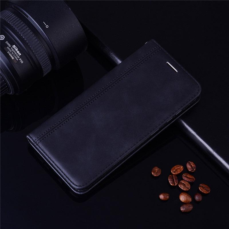 For Xiaomi Redmi Note 7 Case Leather Flip Redmi Note 7 Pro Wallet Magnetic Case For Xiaomi Redmi 7 Phone Cases Premium PU-Leather Flip Wallet Cover Phone Case