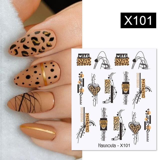 French Line Nail Water Decal Flower Marble Leaf Girl Stickers on Nails Water Ink Transfer Slider Nail Stickers Decor Kids Nails Art Decoration Nail Strips Shiny French Tip Guides Stickers French Nail Stickers Form Fringe Guides