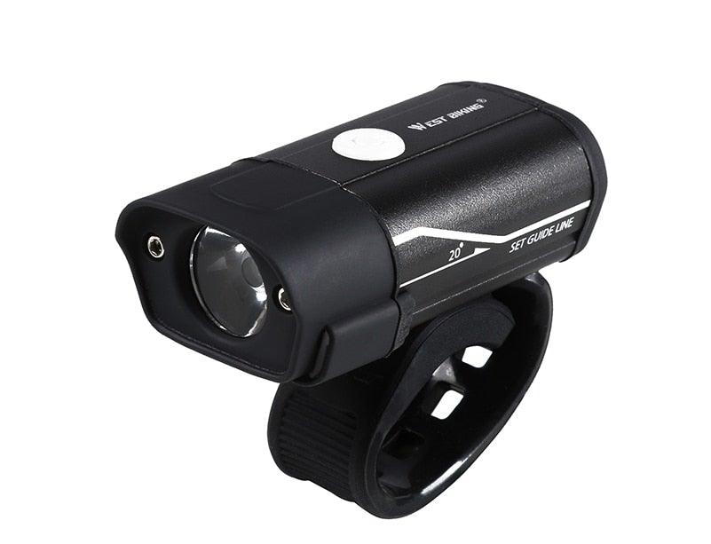 Front Bicycle Light USB Rechargeable LED Bike Light Waterproof Cycling Headlight Climbing Safety Flashlight Lamps Bike Light Super Bright Bicycle Light Easy To Install Fits All Bikes Headlights With Modes