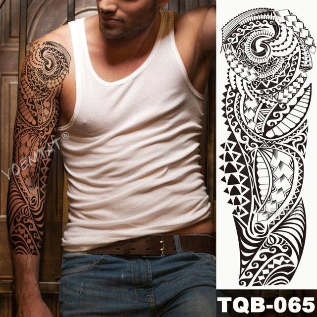 Full Arm Temporary Tattoos 8 Sheets and Half Arm Shoulder Waterproof Tattoos Elegant Large Lion Sleeve Sticker Tattoo Waterproof Temporary Big Wolf Tatoos For Men and Women - STEVVEX Beauty - 103, 3D Tattoo, Animal Tattoo, Arm Tattoo, Back Tattoo, Beauty, Big Tattoo, Black Tattoos, Body Tattoo, Extra Large Tattoo, Lion Tattoo, Men Tattoo, Mens Tattoo, Modern Tatoos, Tattoo, Tiger Tattoo, Waterproof Tattoo, Wolf Tattoo, Women Tattoo, Womens Tattoo - Stevvex.com