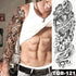 Full Arm Temporary Tattoos 8 Sheets and Half Arm Shoulder Waterproof Tattoos Elegant Large Lion Sleeve Sticker Tattoo Waterproof Temporary Big Wolf Tatoos For Men and Women - STEVVEX Beauty - 103, 3D Tattoo, Animal Tattoo, Arm Tattoo, Back Tattoo, Beauty, Big Tattoo, Black Tattoos, Body Tattoo, Extra Large Tattoo, Lion Tattoo, Men Tattoo, Mens Tattoo, Modern Tatoos, Tattoo, Tiger Tattoo, Waterproof Tattoo, Wolf Tattoo, Women Tattoo, Womens Tattoo - Stevvex.com