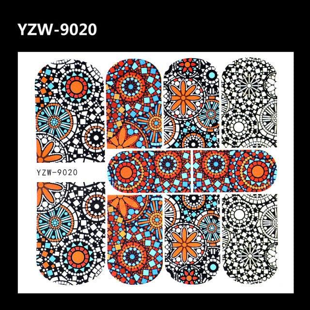 Full Beauty 1pc Black Flower Vine Nail Water Sticker Leaf Lace Design Slider Nail Art Decal Beauty Foils Decoration Nail Decals for Women Nail Art Stickers Water Transfer Decals Design Nail Art Supplies Manicure Acrylic Nail Foil Stencils Decorations