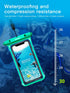 Full Display Waterproof Case for Phone Transparent Snow Underwater Swim Pouch Mobile Covers Design Waterproof Case For Swimming Compatible For iPhone Lightweight Smartphone Case