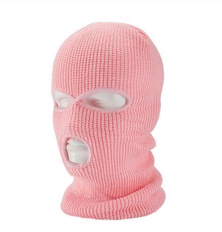 Full Face Cover Mask Three 3 Hole Balaclava Knit Hat Army Tactical CS Winter Ski Cycling Mask Beanie Hat Scarf Warm Face Masks Knit Hat Full Face Cover Balaclava Hats Funny Party Embroidery Beanies Caps Hole Knitted Full Face Cover