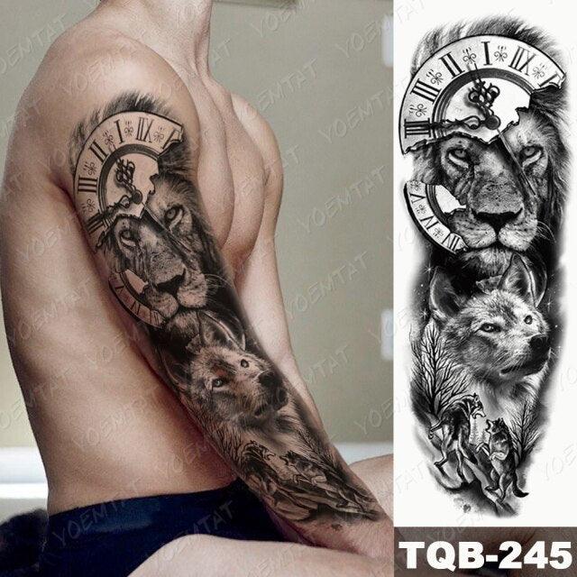 Full Women Man Realistic Waterproof Temporary Tattoo Tiger Stickers Luxury Big Design For Arm Thigh - STEVVEX Beauty - 103, 3D Tattoo, Animal Tattoo, Arm Tattoo, Beauty, Big Tattoo, Black Tattoos, Body Tattoo, Colorful Tattoo, Extra Large Tattoo, Fashion Tattoo, Girls Tattoo, Large Black Tattoo, Large Tattoo, Leg Tattoo, Lion Tattoo, Luxury Tattoo, Men Tattoo, Mens Tattoo, Stylish Tattoo, Tattoo, Waterproof Tattoo, Women Tattoo, Womens Tattoo - Stevvex.com