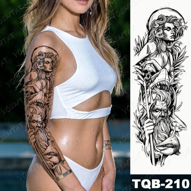 Full Women Man Realistic Waterproof Temporary Tattoo Tiger Stickers Luxury Big Design For Arm Thigh - STEVVEX Beauty - 103, 3D Tattoo, Animal Tattoo, Arm Tattoo, Beauty, Big Tattoo, Black Tattoos, Body Tattoo, Colorful Tattoo, Extra Large Tattoo, Fashion Tattoo, Girls Tattoo, Large Black Tattoo, Large Tattoo, Leg Tattoo, Lion Tattoo, Luxury Tattoo, Men Tattoo, Mens Tattoo, Stylish Tattoo, Tattoo, Waterproof Tattoo, Women Tattoo, Womens Tattoo - Stevvex.com