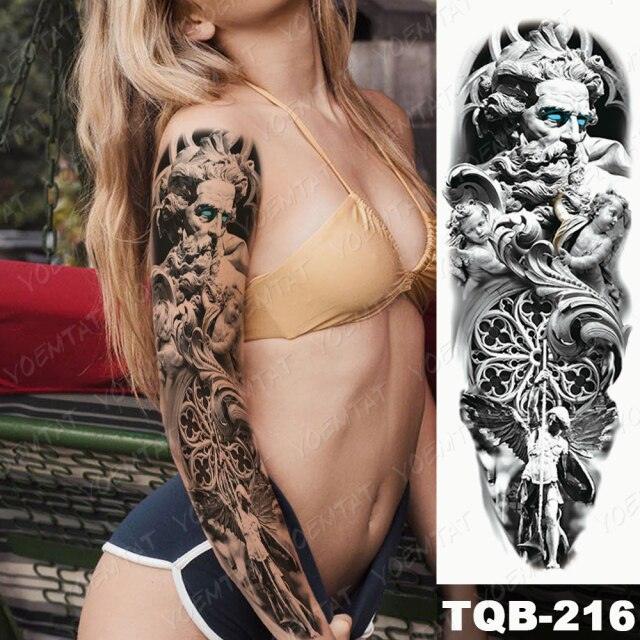 Full Women Man Realistic Waterproof Temporary Tattoo Tiger Stickers Luxury Big Design For Arm Thigh - STEVVEX Beauty - 103, 3D Tattoo, Animal Tattoo, Arm Tattoo, Beauty, Big Tattoo, Black Tattoos, Body Tattoo, Colorful Tattoo, Extra Large Tattoo, Fashion Tattoo, Girls Tattoo, Large Black Tattoo, Large Tattoo, Leg Tattoo, Lion Tattoo, Luxury Tattoo, Men Tattoo, Mens Tattoo, Stylish Tattoo, Tattoo, Waterproof Tattoo, Women Tattoo, Womens Tattoo - Stevvex.com