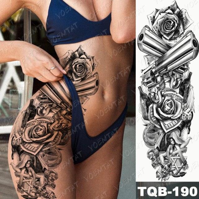 Full Women Man Realistic Waterproof Temporary Tattoo Tiger Stickers Luxury Big Design For Arm Thigh - STEVVEX Beauty - 103, 3D Tattoo, Animal Tattoo, Arm Tattoo, Beauty, Big Tattoo, Black Tattoos, Body Tattoo, Colorful Tattoo, Extra Large Tattoo, Fashion Tattoo, Girls Tattoo, Large Black Tattoo, Large Tattoo, Leg Tattoo, Lion Tattoo, Luxury Tattoo, Men Tattoo, Mens Tattoo, Stylish Tattoo, Tattoo, Waterproof Tattoo, Women Tattoo, Womens Tattoo - Stevvex.com