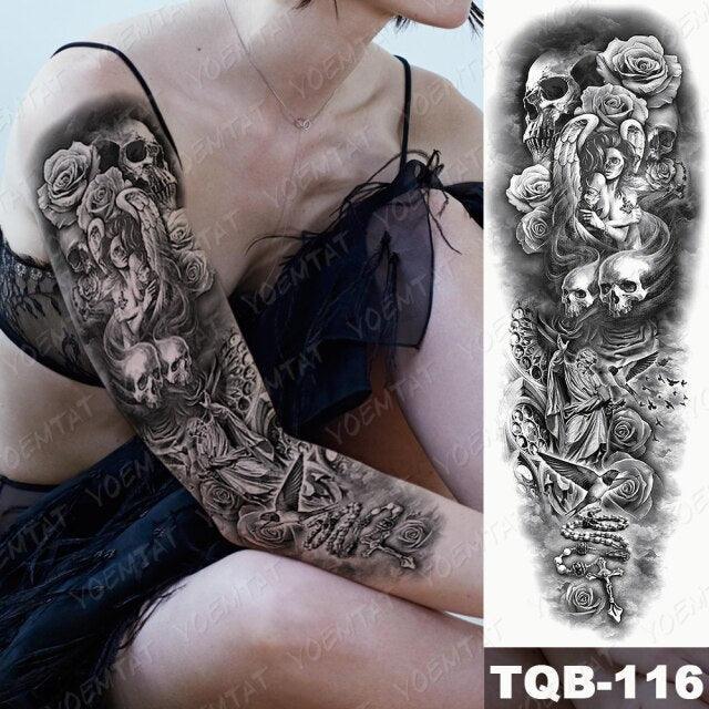 Full Women Man Realistic Waterproof Temporary Tattoo Tiger Stickers Luxury Big Design For Arm Thigh - STEVVEX Beauty - 103, 3D Tattoo, Animal Tattoo, Arm Tattoo, Beauty, Big Tattoo, Black Tattoos, Body Tattoo, Colorful Tattoo, Extra Large Tattoo, Fashion Tattoo, Girls Tattoo, Large Black Tattoo, Large Tattoo, Leg Tattoo, Lion Tattoo, Luxury Tattoo, Men Tattoo, Mens Tattoo, Stylish Tattoo, Tattoo, Waterproof Tattoo, Women Tattoo, Womens Tattoo - Stevvex.com