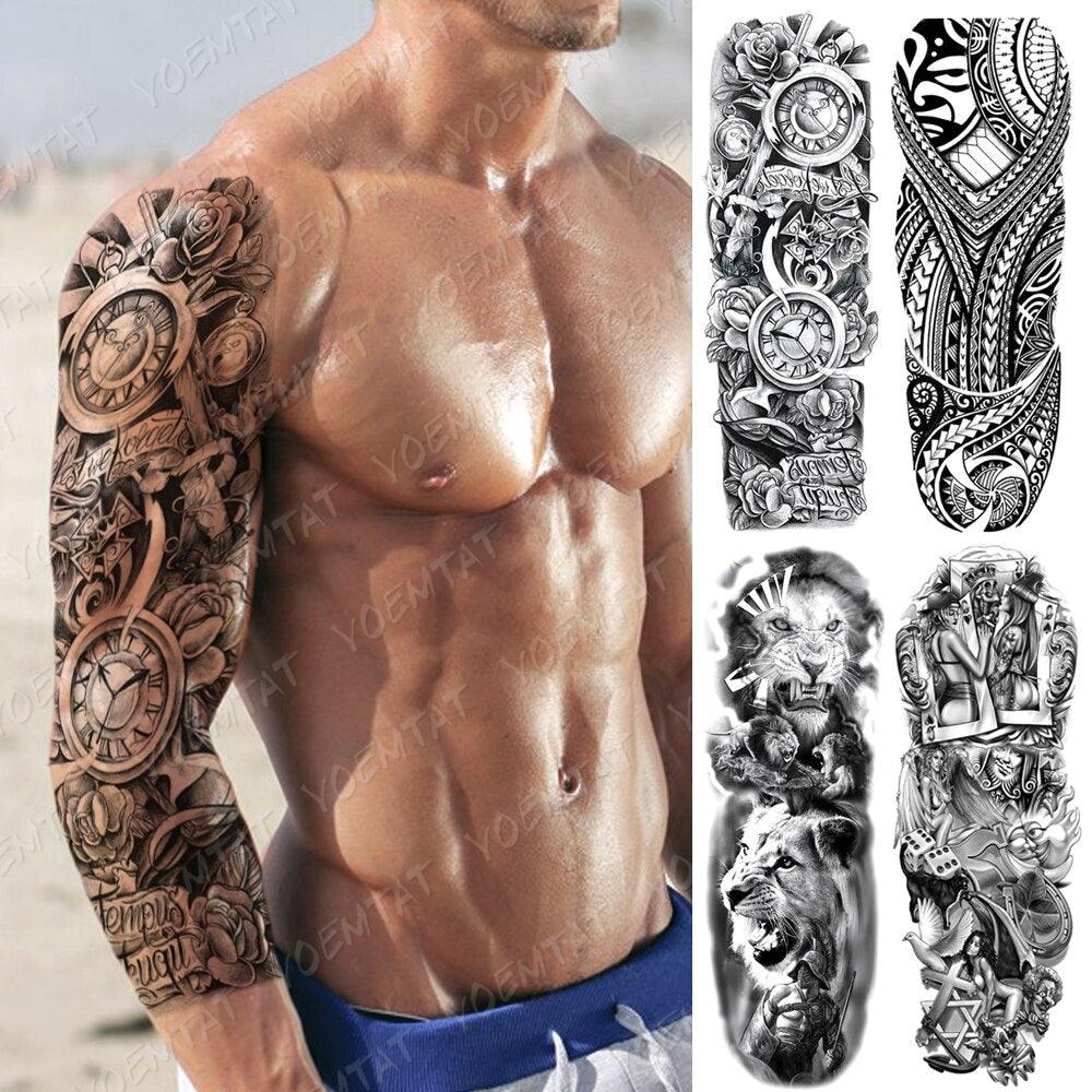 Full Women Man Realistic Waterproof Temporary Tattoo Tiger Stickers Luxury Big Design For Arm Thigh - STEVVEX Beauty - 103, 3D Tattoo, Animal Tattoo, Arm Tattoo, Beauty, Big Tattoo, Black Tattoos, Body Tattoo, Colorful Tattoo, Extra Large Tattoo, Fashion Tattoo, Girls Tattoo, Large Black Tattoo, Large Tattoo, Leg Tattoo, Lion Tattoo, Luxury Tattoo, Men Tattoo, Mens Tattoo, Stylish Tattoo, Tattoo, Waterproof Tattoo, Women Tattoo, Womens Tattoo - Stevvex.com