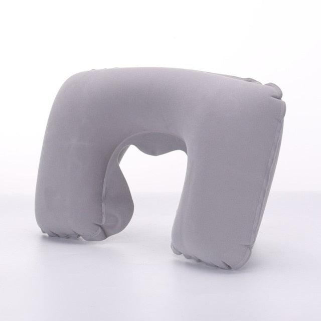 Functional Inflatable Neck Pillow Inflatable U Shaped Travel Pillow Car Head Neck Rest Air Cushion for Travel Neck Pillow Functional U-Shape Travel Pillow For Airplane Inflatable Neck Pillow Travel Accessories Comfortable Sleep Pillows