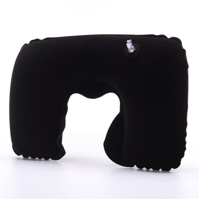 Functional Inflatable Neck Pillow Inflatable U Shaped Travel Pillow Car Head Neck Rest Air Cushion for Travel Neck Pillow Functional U-Shape Travel Pillow For Airplane Inflatable Neck Pillow Travel Accessories Comfortable Sleep Pillows