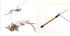 Funny Feather Bird with Bell Cat Stick Toy for Kitten Playing Teaser Wand Toy Cat Supplies Interactive Wiggle Moving Cat Kicker Toy with Plush Interactive Cat Toys Fun Toy For Cat Exercise