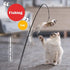 Funny Feather Bird with Bell Cat Stick Toy for Kitten Playing Teaser Wand Toy Cat Supplies Interactive Wiggle Moving Cat Kicker Toy with Plush Interactive Cat Toys Fun Toy For Cat Exercise