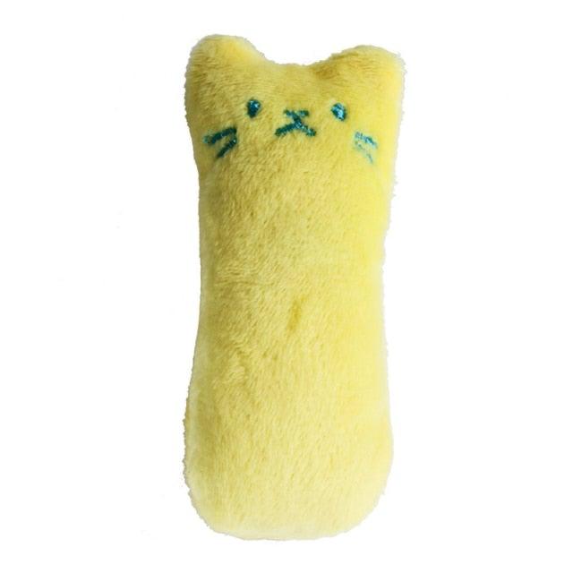 Funny Interactive Pets Chew Bite Supplies for Cat Teeth Grinding Catnip Toys Funny Plush Cat Toy Pet Kitten Chewing Vocal Toy Claws Thumb Bite Cat mint For Cats