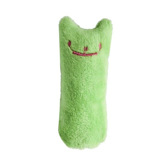 Funny Interactive Pets Chew Bite Supplies for Cat Teeth Grinding Catnip Toys Funny Plush Cat Toy Pet Kitten Chewing Vocal Toy Claws Thumb Bite Cat mint For Cats