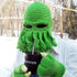 Funny Party Octopus Beard Hat Unisex Animal Cthulhu Crocheted Tentacle Knit Wind Mask Ski Cap Halloween Hats Bear Boys Octopus Beanie Hat For Men Winter Warm Skiing Biking Costume Squid Mask Foldaway Beard Octopus Pirate Hats Bearded Caps