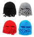 Funny Party Octopus Beard Hat Unisex Animal Cthulhu Crocheted Tentacle Knit Wind Mask Ski Cap Halloween Hats Bear Boys Octopus Beanie Hat For Men Winter Warm Skiing Biking Costume Squid Mask Foldaway Beard Octopus Pirate Hats Bearded Caps