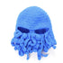 Funny Party Octopus Beard Hat Unisex Animal Cthulhu Crocheted Tentacle Knit Wind Mask Ski Cap Halloween Hats Bear Boys Octopus Beanie Hat For Men Winter Warm Skiing Biking Costume Squid Mask Foldaway Beard Octopus Pirate Hats Bearded Caps