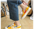 Funny Yellow Cartoon Design Sneakers Women Casual Fashion New Flat Vulcanized Sneakers Lace Up Canvas Shoes Men Comfortable Canvas Flats Summer Fashion Lace-up Sneakers