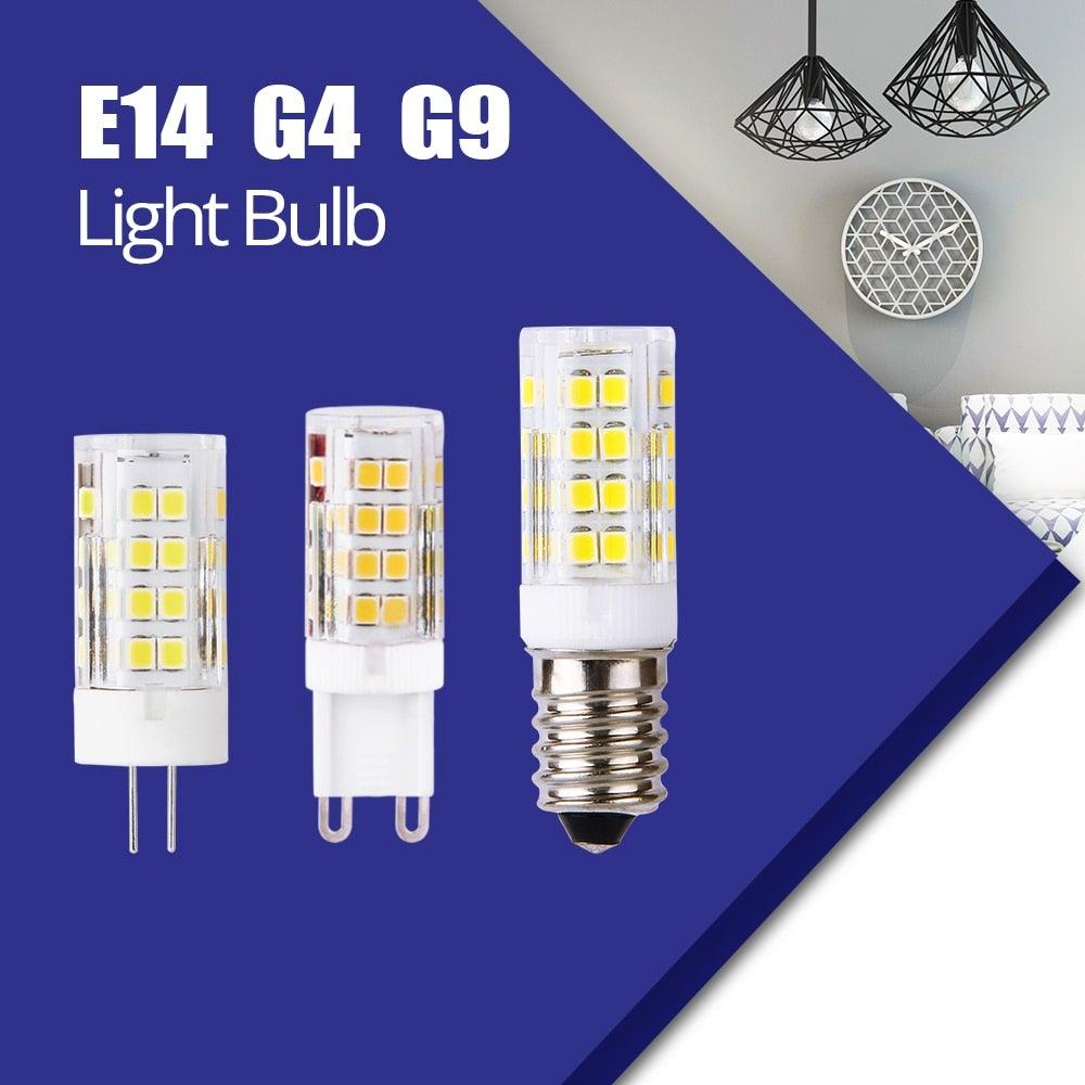 G9 G4 E14 LED Bulb 5W AC220V LED Corn Lamp SMD 2835 51LEDs White / Warm white Replace halogen lamp 1PCS Bulb Dimmable 4W, 40 Watt T4 G9 Halogen Equivalent, 2700K Soft Warm White, 120V No-Flicker, Chandelier Lighting