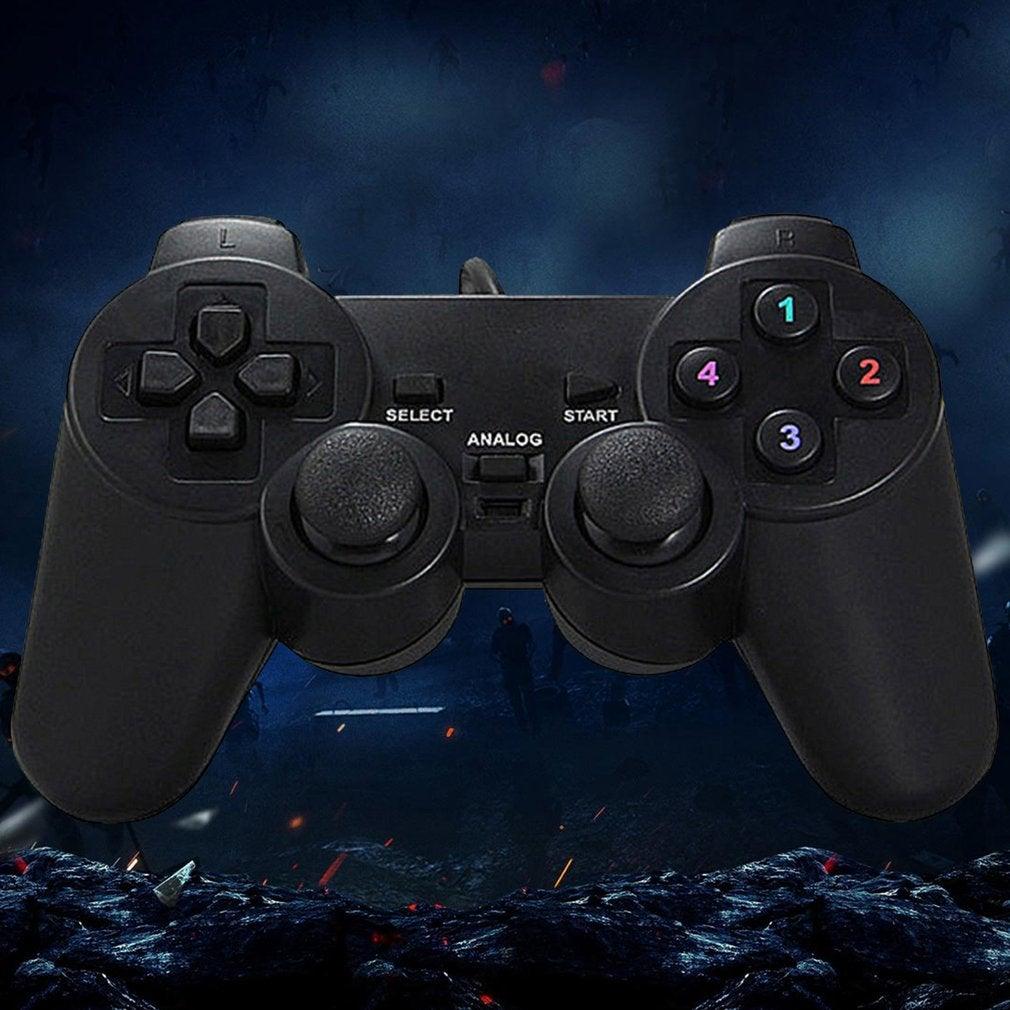 Gaming Quality Black Joystick Shock Gamepad Controller Compatible With PC Laptop Computer - STEVVEX Game - 221, best quality joystick, controller for pc, game, Game Pads for mobile, gamepad joystick, games accessories, joystick, joystick for games, lightweight Game Pad, portable game pad, Quality Game Pad, Simple Controller, Simple Game Controller, sustainable joystick - Stevvex.com