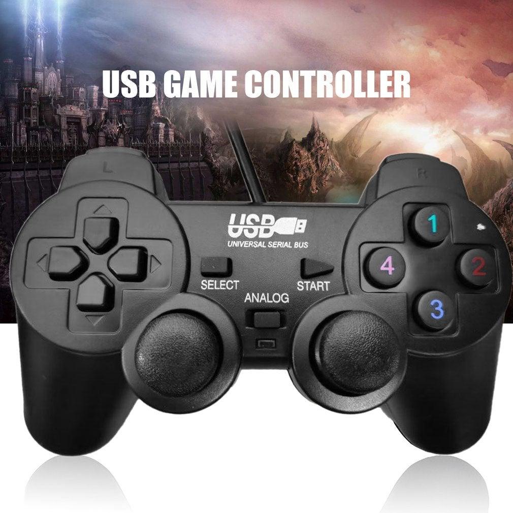 Gaming Quality Black Joystick Shock Gamepad Controller Compatible With PC Laptop Computer - STEVVEX Game - 221, best quality joystick, controller for pc, game, Game Pads for mobile, gamepad joystick, games accessories, joystick, joystick for games, lightweight Game Pad, portable game pad, Quality Game Pad, Simple Controller, Simple Game Controller, sustainable joystick - Stevvex.com