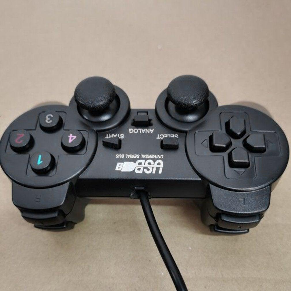 Gaming Quality Black Joystick Shock Gamepad Controller Compatible With PC Laptop Computer - STEVVEX Game - 221, best quality joystick, controller for pc, game, Game Pads for mobile, gamepad joystick, games accessories, joystick, joystick for games, lightweight Game Pad, portable game pad, Quality Game Pad, Simple Controller, Simple Game Controller, sustainable joystick - Stevvex.com