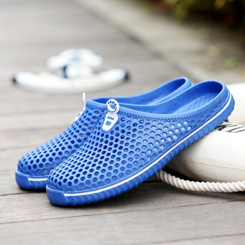 Garden Clog Women Quick Drying Summer Beach Slipper Flat Outdoor Sandals Breathable Mesh Sandals Beach Footwear Anti-Slip Slippers Quick Drying Sandals