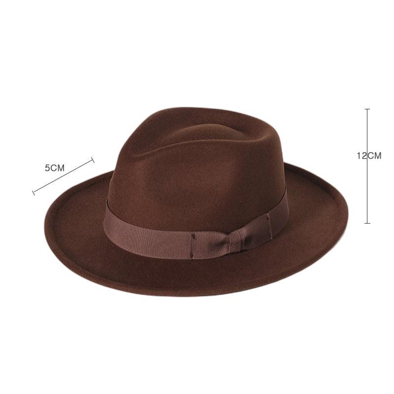 Gentleman New Fashion Men Fedoras Hat Jazz Hat With Bow Tie Fedora Hats Fashionable Classic Wide Brim  Hat Elegant Soft Outdoor Cap Casual Hat For Daily Wear