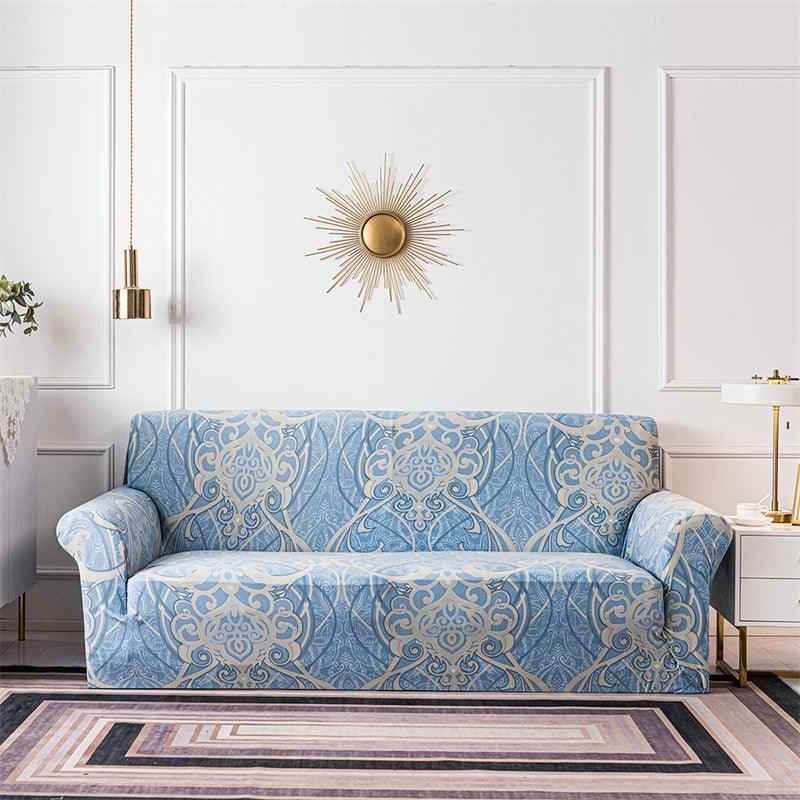 Geometric Sofa Covers Stretch Plaid Sofa Slipcovers for Living Room Elastic Sofa Cover Couch Armchair Cover Towel 1 2 3 4 Seater Slipcover For Sofas Loveseat Armchair Living Room Universal Furniture