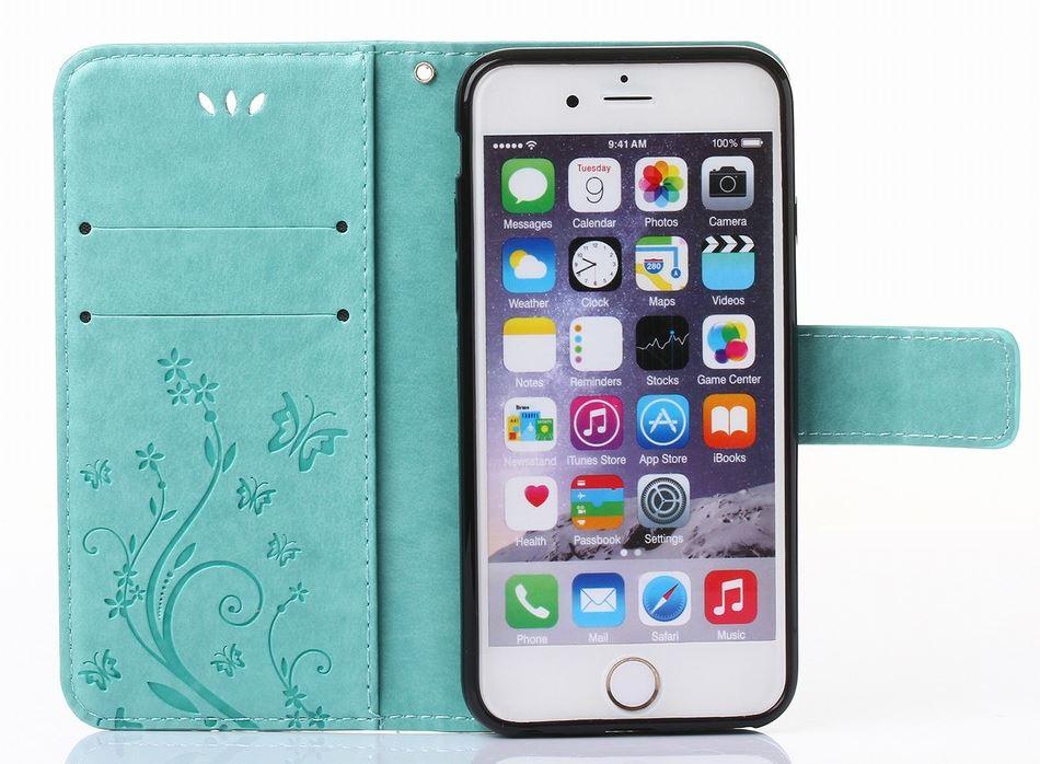 Girls Flip Wallet Case For iPhone 13 12 Mini Stand Leather Back Cover Cute Wallet Design PU Leather Phone Case For iPhone