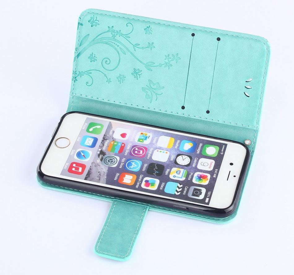 Girls Flip Wallet Case For iPhone 13 12 Mini Stand Leather Back Cover Cute Wallet Design PU Leather Phone Case For iPhone