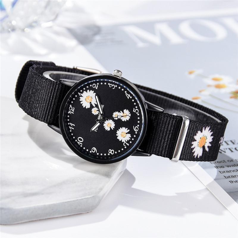 Girls Small Elegant Wrist Watch Women Fashion Nylon Strap Dress Quartz Watch Simple Wild Girlfriends Couple Watch Analog Quartz Watches With Nylon Strap Nylon Band Wristwatch