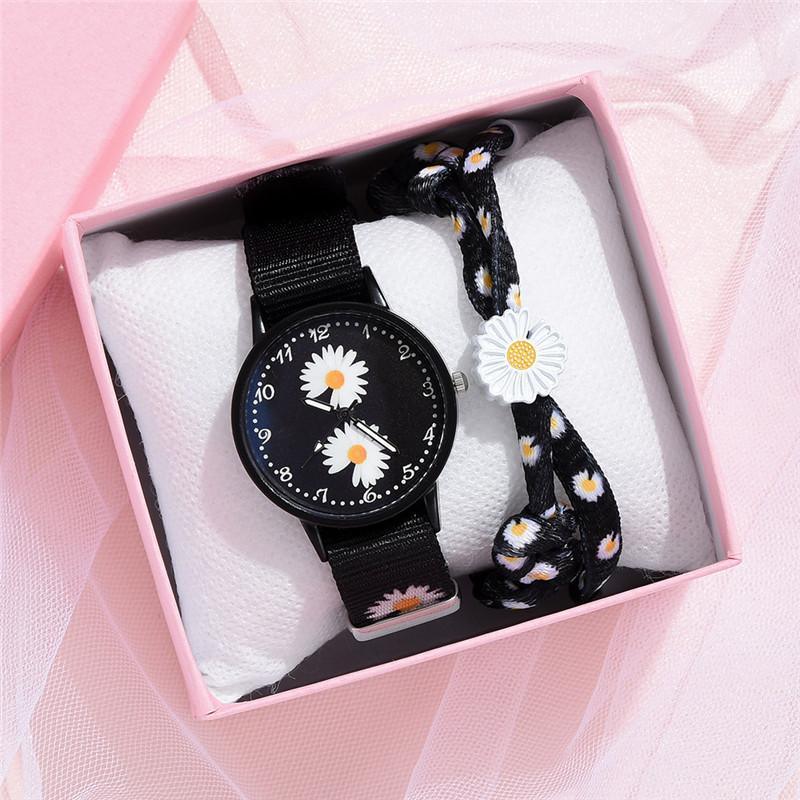 Girls Small Elegant Wrist Watch Women Fashion Nylon Strap Dress Quartz Watch Simple Wild Girlfriends Couple Watch Analog Quartz Watches With Nylon Strap Nylon Band Wristwatch