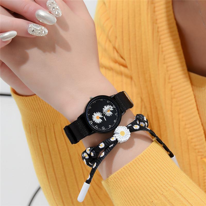 Girls Small Elegant Wrist Watch Women Fashion Nylon Strap Dress Quartz Watch Simple Wild Girlfriends Couple Watch Analog Quartz Watches With Nylon Strap Nylon Band Wristwatch