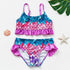 Girls Swimsuit High quality Girls swimwear Two pieces Kids Bikini Set Swimming Suit For Children Girls Swimsuit Flounce Bikini Set 2 Piece Swimwear Watermelon Ruffle Bathing Suits