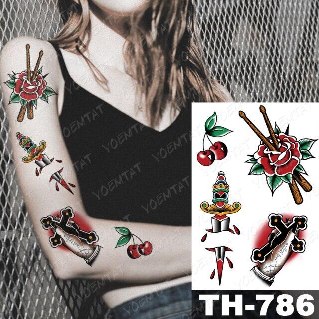 Gladiator Temporary Tattoo Sticker Flower Waterproof Big Modern Womens Mens Body Tattoo Luxury Design - STEVVEX Beauty - 103, 3D Tattoo, Animal Tattoo, Arm Tattoo, Beauty, Big Flowers Tattoo, Big Tattoo, Black Tattoos, Body Tattoo, Butterfly Tattoo, Fashion Tattoo, Flower Tattoo, Gladiator Tattoo, Large Tattoo, Leg Tattoo, Lion Tattoo, Luxury Tattoo, Men Tattoo, Mens Tattoo, Realistic Tattoo, Stylish Tattoo, Tattoo, Waterproof Tattoo, Wolf Tattoo, Women Tattoo, Womens Tattoo - Stevvex.com