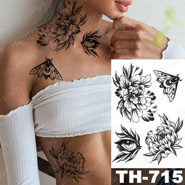 Gladiator Temporary Tattoo Sticker Flower Waterproof Big Modern Womens Mens Body Tattoo Luxury Design - STEVVEX Beauty - 103, 3D Tattoo, Animal Tattoo, Arm Tattoo, Beauty, Big Flowers Tattoo, Big Tattoo, Black Tattoos, Body Tattoo, Butterfly Tattoo, Fashion Tattoo, Flower Tattoo, Gladiator Tattoo, Large Tattoo, Leg Tattoo, Lion Tattoo, Luxury Tattoo, Men Tattoo, Mens Tattoo, Realistic Tattoo, Stylish Tattoo, Tattoo, Waterproof Tattoo, Wolf Tattoo, Women Tattoo, Womens Tattoo - Stevvex.com