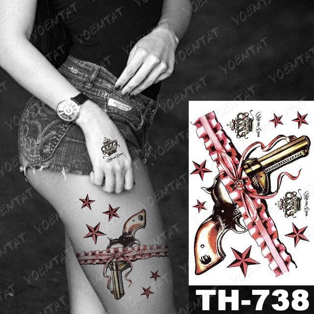 Gladiator Temporary Tattoo Sticker Flower Waterproof Big Modern Womens Mens Body Tattoo Luxury Design - STEVVEX Beauty - 103, 3D Tattoo, Animal Tattoo, Arm Tattoo, Beauty, Big Flowers Tattoo, Big Tattoo, Black Tattoos, Body Tattoo, Butterfly Tattoo, Fashion Tattoo, Flower Tattoo, Gladiator Tattoo, Large Tattoo, Leg Tattoo, Lion Tattoo, Luxury Tattoo, Men Tattoo, Mens Tattoo, Realistic Tattoo, Stylish Tattoo, Tattoo, Waterproof Tattoo, Wolf Tattoo, Women Tattoo, Womens Tattoo - Stevvex.com