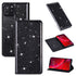 Glitter Leather Magnetic Flip Case for IPhone 14 13 11 12 Mini Pro Max Wallet Card Holder Cover Flip Shockproof Leather Wallet Case With Stand Silicone Bumper Cover