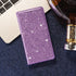 Glitter Leather Magnetic Flip Case for IPhone 14 13 11 12 Mini Pro Max Wallet Card Holder Cover Flip Shockproof Leather Wallet Case With Stand Silicone Bumper Cover