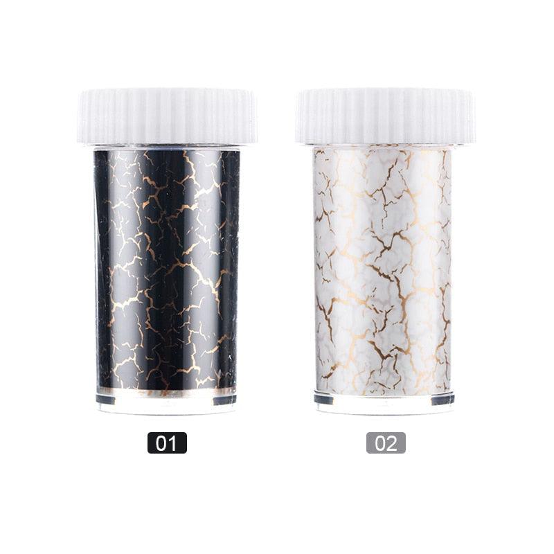 Glitter Marble Series Nail Transfer Foil Stickers Gold White And Black Bright Slider For Nails Decoration Manicures Marble Nail Art Stickers Water Transfer Nail Decals Full Wraps Gradient Acrylic Nail Kits for Women Manicure Decoration Accessory