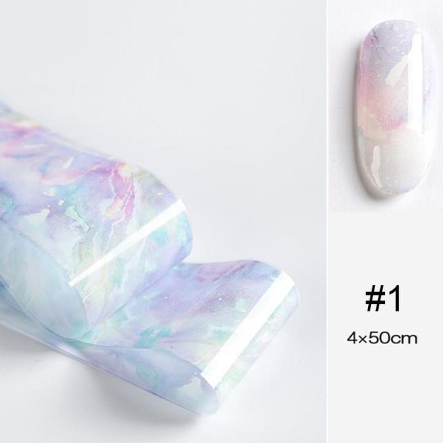 Glitter Marble Series Nail Transfer Foil Stickers Gold White And Black Bright Slider For Nails Decoration Manicures Marble Nail Art Stickers Water Transfer Nail Decals Full Wraps Gradient Acrylic Nail Kits for Women Manicure Decoration Accessory