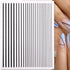 Gold 3D Nail Sticker Curve Stripe Lines Nails Stickers Gradient Adhesive Striping Tape Nail Foil Nail Art Stickers Decals Silver Strip Line Nail Decal Self-Adhesive 3D Wave Decal Decoration Metallic Curve Design Decoration for Women Girls