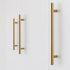 Gold Kitchen Door T Bar Straight Cupboard Handle Knobs Cabinet Pull Aluminum Alloy Handles Furniture Handle T Bar Handles for Kitchen Cabinets Door Brushed Brass Drawer Pulls Knobs Stainless Steel Furniture Hardware