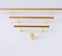 Gold Kitchen Door T Bar Straight Cupboard Handle Knobs Cabinet Pull Aluminum Alloy Handles Furniture Handle T Bar Handles for Kitchen Cabinets Door Brushed Brass Drawer Pulls Knobs Stainless Steel Furniture Hardware