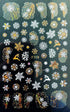 Gold Silver White Snowflakes 3D Nail Stickers Iridescent Self Adhesive Transfer Decals Manicures Art Decoration Slider  Nails Decals Sticker Hot Sexy Girl Tip Back Glue Decal Cool Lollipop Self Adhesive Acrylic Tips Tool Decoration