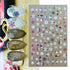 Gold Silver White Snowflakes 3D Nail Stickers Iridescent Self Adhesive Transfer Decals Manicures Art Decoration Slider  Nails Decals Sticker Hot Sexy Girl Tip Back Glue Decal Cool Lollipop Self Adhesive Acrylic Tips Tool Decoration