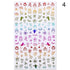 Gold Silver White Snowflakes 3D Nail Stickers Iridescent Self Adhesive Transfer Decals Manicures Art Decoration Slider  Nails Decals Sticker Hot Sexy Girl Tip Back Glue Decal Cool Lollipop Self Adhesive Acrylic Tips Tool Decoration